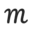 m