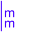 m