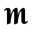 m