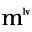 m