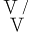 v