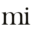 m