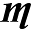 m
