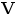 v
