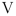 v