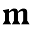 m