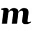 m