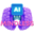 m