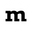m