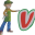 v