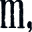 m