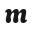 m