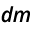 m
