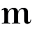 m