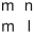 m