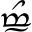 m