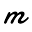 m