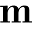 m