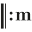 m