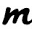 m