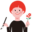 m