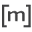 m