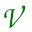 v